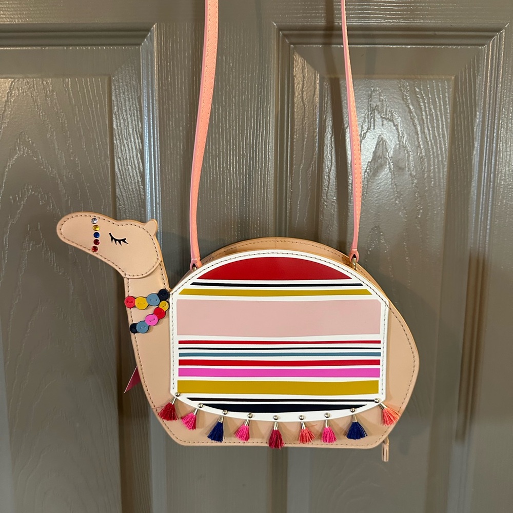 Kate Spade Pink and Red Whimsical Camel Bag